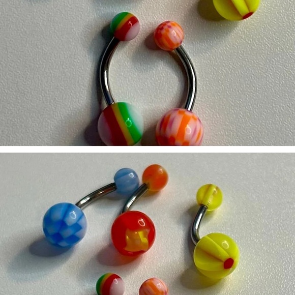 Colorful Belly Button Rings bundle NEW - Picture 4 of 8